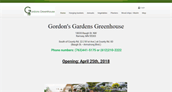 Desktop Screenshot of gordonsgreenhouse.com